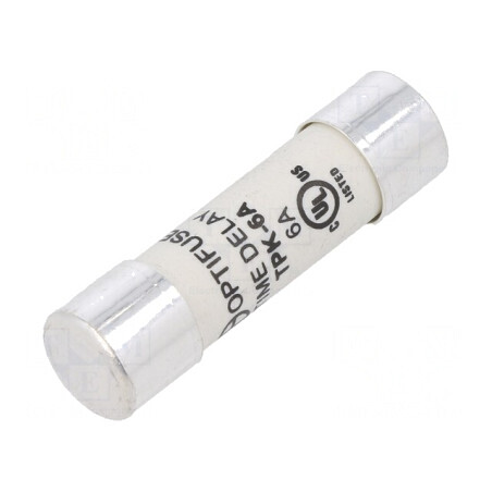 Siguranță Întârziere 6A 500VAC 10,3x38mm TPK-6A | Electronic-mag.ro | Componente Electronice