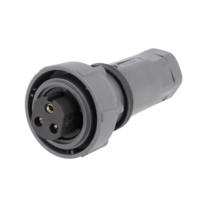 Mufă Circulară Mamă 3 PIN Nichelată Buccaneer 7000 | Electronic-mag.ro | Componente Electronice