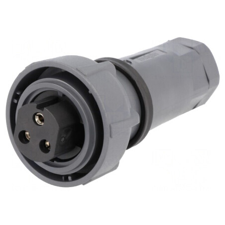 Mufă Circulară Mamă 3 PIN Nichelată Buccaneer 7000 | Electronic-mag.ro | Componente Electronice