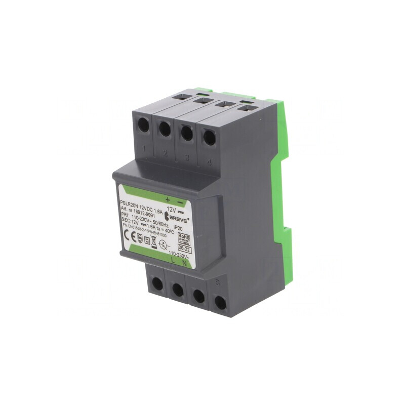 Alimentator Pulsatoriu pentru Șină DIN 20W 12V 1.6A | Electronic-mag.ro | Componente Electronice
