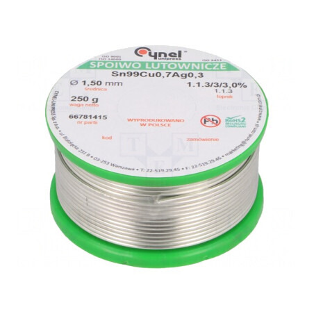 Sârmă de Lipit fără Plumb 1,5mm 250g | Electronic-mag.ro | Componente Electronice