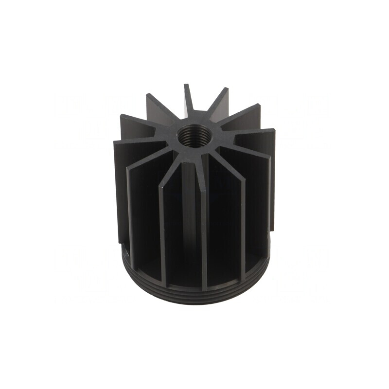 Radiator LED Rotund Negru 45mm x 38mm STAR LED | Electronic-mag.ro | Componente Electronice