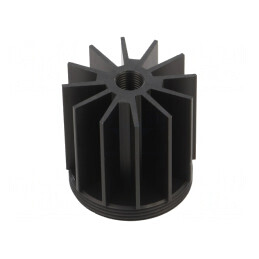 Radiator LED Rotund Negru 45mm x 38mm STAR LED | Electronic-mag.ro | Componente Electronice