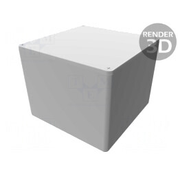 Carcasă Universală Aluminiu 120x120x90mm IP54 | Electronic-mag.ro | Componente Electronice