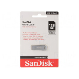 Pendrive USB 3.2 128GB Ultra Luxe Argintiu | Electronic-mag.ro | Componente Electronice
