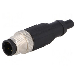 Terminator M12 PIN 4 tată Profibus drept | Electronic-mag.ro | Componente Electronice