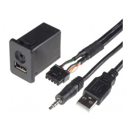 Adaptor USB/AUX Opel Jack 3,5mm 4pin USB A | Electronic-mag.ro | Componente Electronice