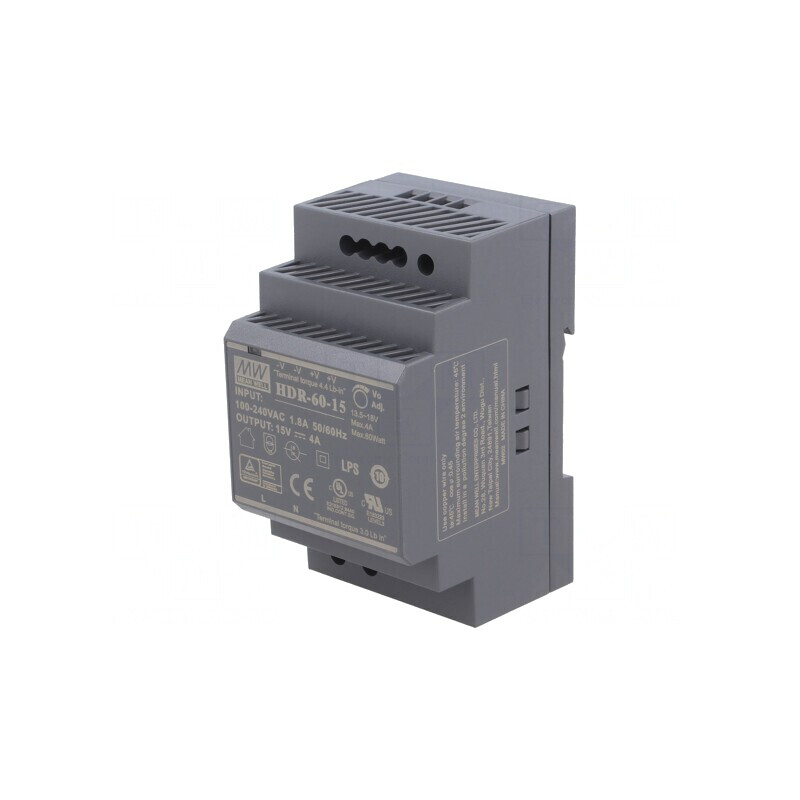 Alimentator Pulsatoriu DIN 60W 15VDC 4A | Electronic-mag.ro | Componente Electronice Alimentator Pulsatoriu DIN 60W 15VDC 4A | Electronic-mag.ro | Componente Electronice