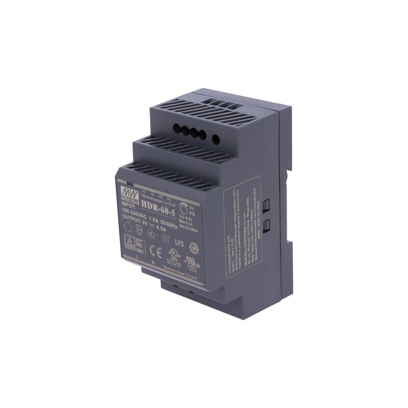 Alimentator pentru șină DIN 32,5W 5VDC 6,5A | Electronic-mag.ro | Componente Electronice Alimentator pentru șină DIN 32,5W 5VDC 6,5A | Electronic-mag.ro | Componente Electronice