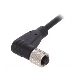 Mufă Mamă M5 3 PIN 1A Unghi IP67 60V | Electronic-mag.ro | Componente Electronice