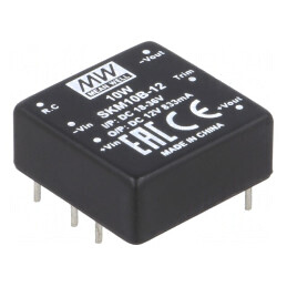 Convertor DC/DC 10W 18-36V la 12V 833mA THT | Electronic-mag.ro | Componente Electronice