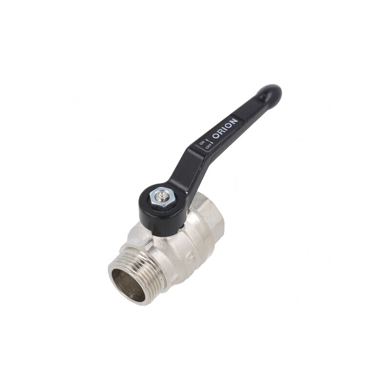 Robinet mecanic cu bilă alamă nichelată 25bar | Electronic-mag.ro | Componente Electronice