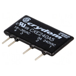 Releu Semiconductor 18-36VAC 5A 12-280VAC THT SIP CXE240A5 | Electronic-mag.ro | Componente Electronice