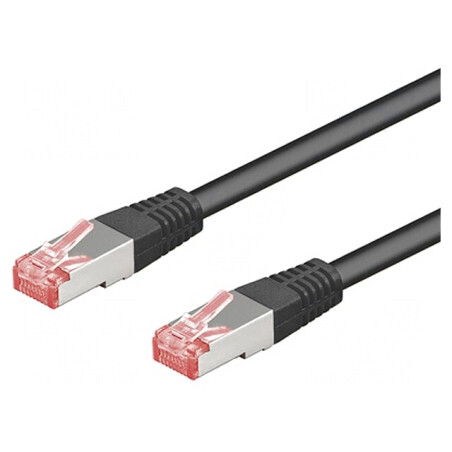 Patch Cord S/FTP Cat6 Cupru LSZH Negru 30m | Electronic-mag.ro | Componente Electronice