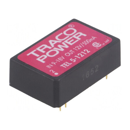 Convertor DC/DC 5W 9-18V la 12V 500mA DIP24 | Electronic-mag.ro | Componente Electronice