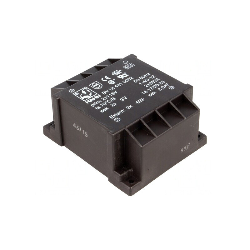 Transformator Încapsulat 40VA 115VAC 9V 2222mA | Electronic-mag.ro | Componente Electronice