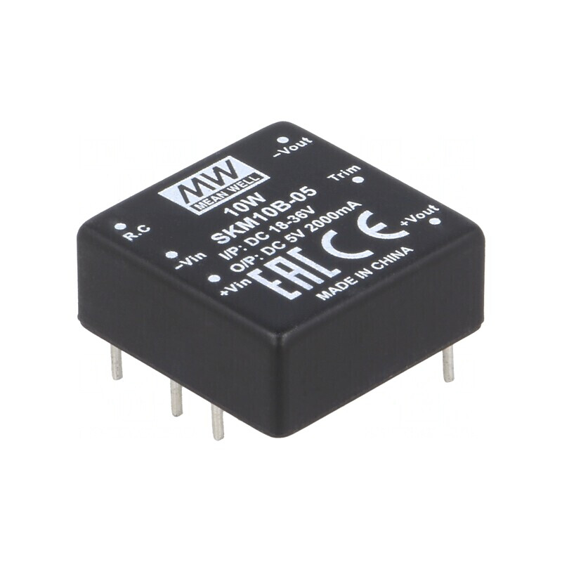 Convertor DC/DC 10W 18-36V la 5V 2000mA THT | Electronic-mag.ro | Componente Electronice