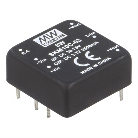 Convertor DC/DC 10W 36-75V la 3.3V 2500mA | Electronic-mag.ro | Componente Electronice