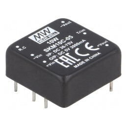 Convertor DC/DC 10W 36-75V la 5V 2000mA THT | Electronic-mag.ro | Componente Electronice
