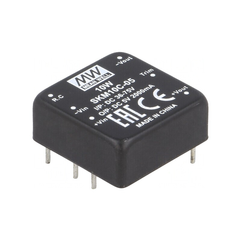 Convertor DC/DC 10W 36-75V la 5V 2000mA THT | Electronic-mag.ro | Componente Electronice
