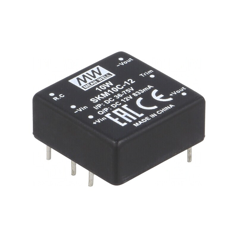 Convertor DC/DC 10W 36-75V la 12V 833mA THT | Electronic-mag.ro | Componente Electronice