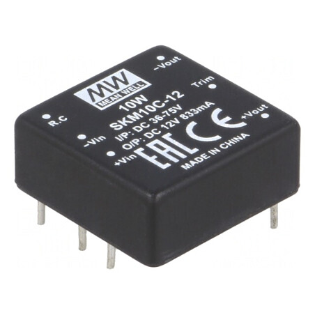 Convertor DC/DC 10W 36-75V la 12V 833mA THT | Electronic-mag.ro | Componente Electronice
