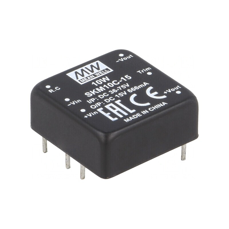 Convertor DC/DC 10W 36-75V la 15V 666mA THT | Electronic-mag.ro | Componente Electronice Convertor DC/DC 10W 36-75V la 15V 666mA THT | Electronic-mag.ro | Componente Electronice