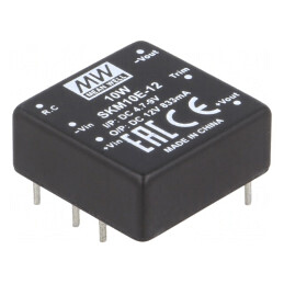 Convertor DC/DC 10W 4.7-9V la 12V 833mA THT | Electronic-mag.ro | Componente Electronice