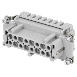 Conector HDC inserturi contact mamă Han ES PIN 16 16 PE | Electronic-mag.ro | Componente Electronice
