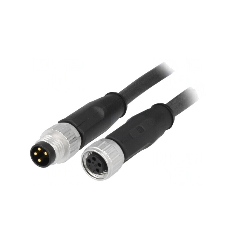 Cablu senzori/automatizări M8-M8 4 pini tată-mamă | Electronic-mag.ro | Componente Electronice