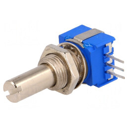 Potențiometru Axial THT 1W 10kΩ 290° Linear pentru PCB | Electronic-mag.ro | Componente Electronice