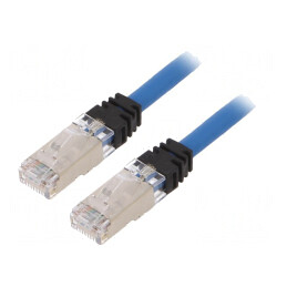 Patch Cord S/FTP TX6A 10Gig LSZH Albastru 2m | Electronic-mag.ro | Componente Electronice