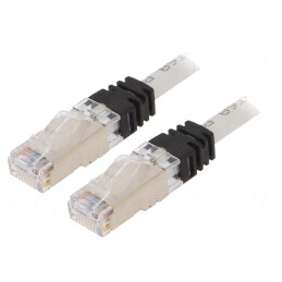 Patch cord S/FTP TX6A 10Gig LSZH Gri 2m | Electronic-mag.ro | Componente Electronice