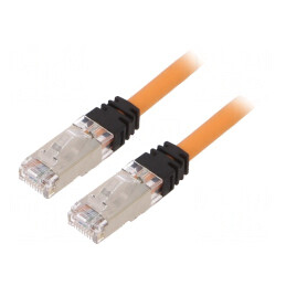 Patch Cord S/FTP 10Gig LSZH Portocaliu 2m | Electronic-mag.ro | Componente Electronice