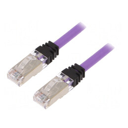 Patch cord S/FTP TX6A 10Gig LSZH Violet 2m