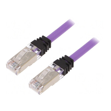 Patch cord S/FTP TX6A 10Gig LSZH Violet 2m | Electronic-mag.ro | Componente Electronice