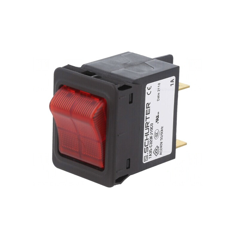 Întrerupător de Supracurent 240VAC 60VDC 1A DPST 2 Poli | Electronic-mag.ro | Componente Electronice