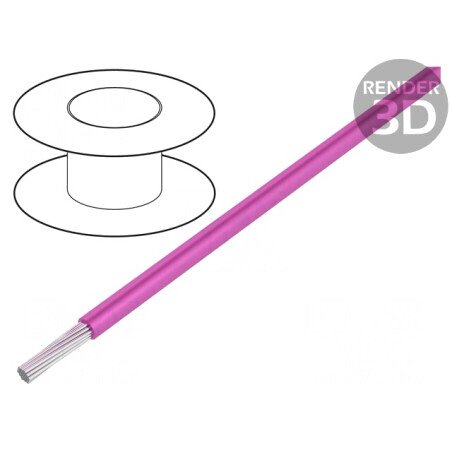 Cablu Hook-Up Wire 18AWG Roz 30,5m PVC | Electronic-mag.ro | Componente Electronice
