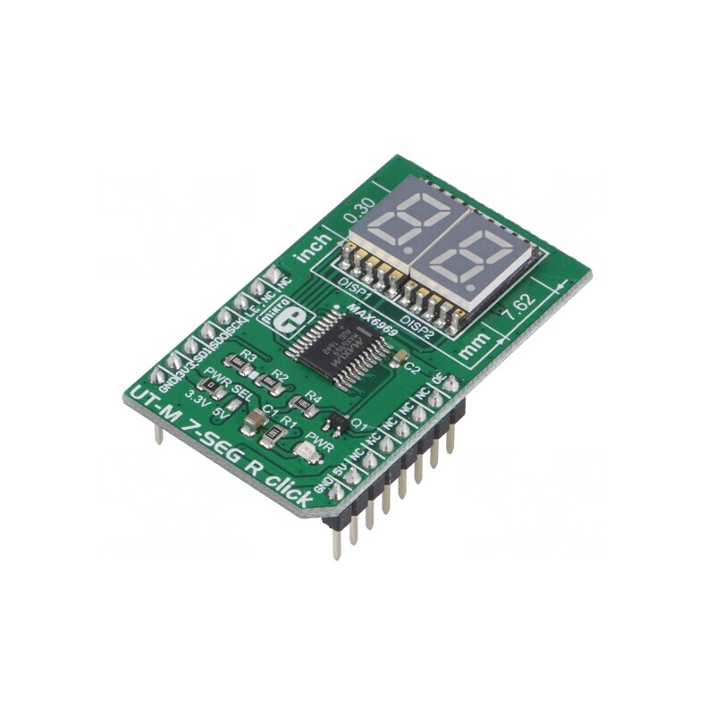 Placă Prototip Afișaj SPI MAX6969 7-SEG R Click | Electronic-mag.ro | Componente Electronice
