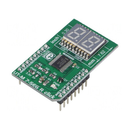 Placă Prototip Afișaj SPI MAX6969 7-SEG R Click | Electronic-mag.ro | Componente Electronice