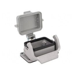 Carcasă conectori HAN 6B cu clichet IP65 | Electronic-mag.ro | Componente Electronice