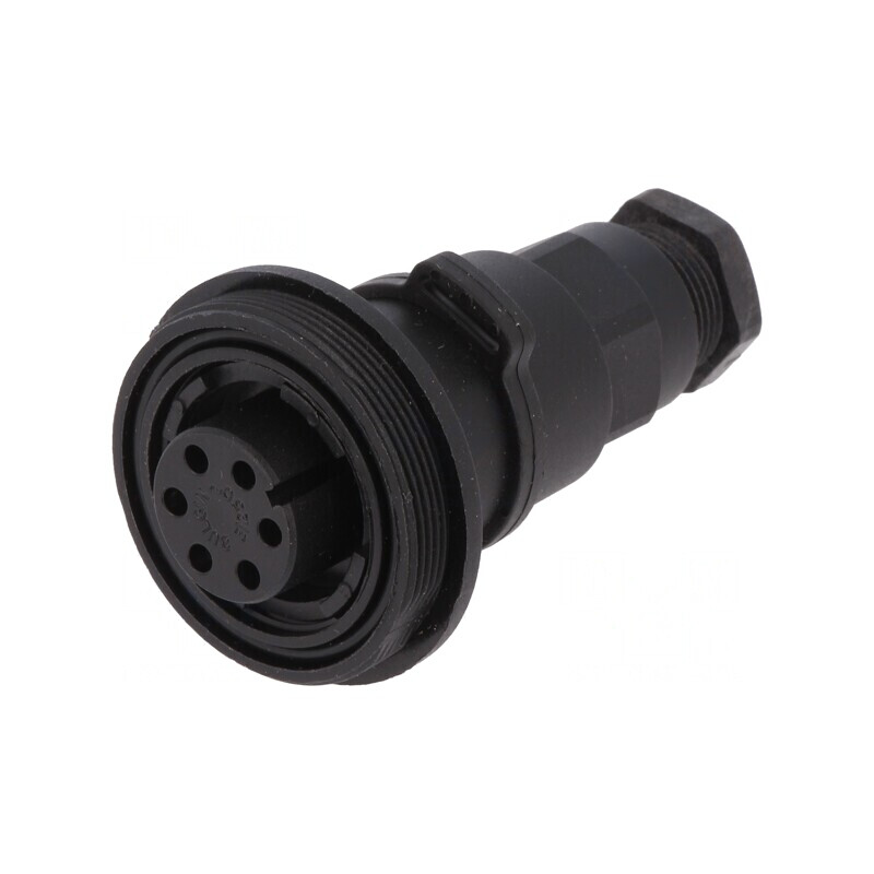 Conector Circular Mufă Mamă 6-PIN Filet Exterior PX0740/S | Electronic-mag.ro | Componente Electronice