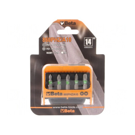 Kit Capete de Șurubelniță Phillips Pozidriv 10 Bucăți | Electronic-mag.ro | Componente Electronice