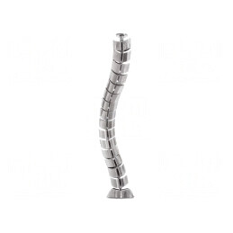 Canal de cablu flexibil argintiu 75mm x 720mm | Electronic-mag.ro | Componente Electronice