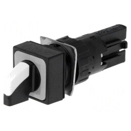 Comutator Rotativ 16mm 2 Pozitii Albă | Electronic-mag.ro | Componente Electronice