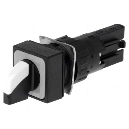 Comutator Rotativ 16mm 2 Pozitii Albă | Electronic-mag.ro | Componente Electronice