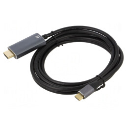 Adaptor HDMI 2.0 la USB-C 1,8m Negru-Gri | Electronic-mag.ro | Componente Electronice
