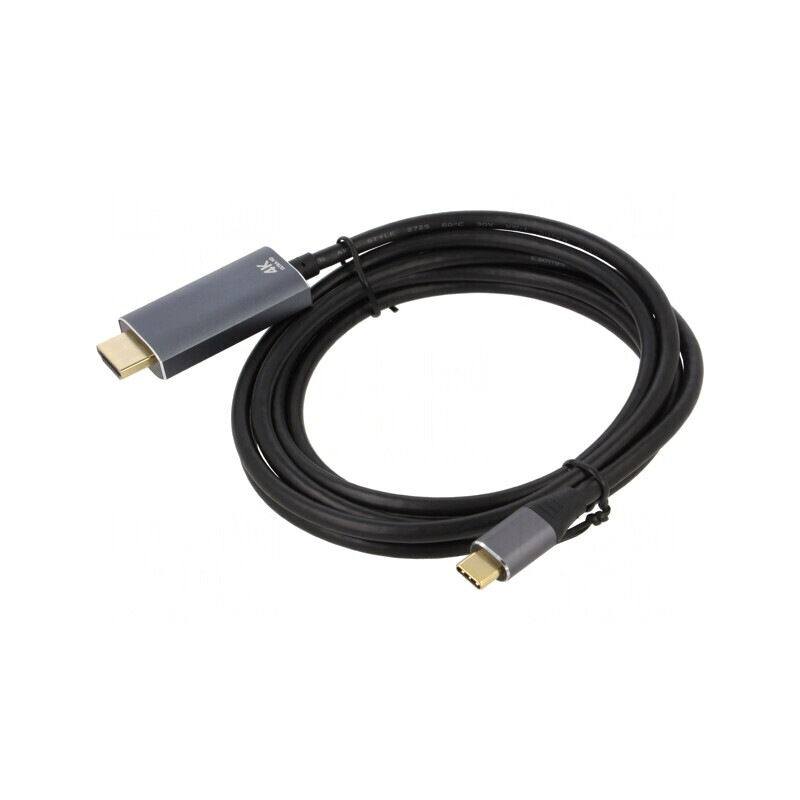 Adaptor HDMI 2.0 la USB-C 1,8m Negru-Gri | Electronic-mag.ro | Componente Electronice
