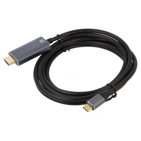 Adaptor HDMI 2.0 la USB-C 1,8m Negru-Gri | Electronic-mag.ro | Componente Electronice