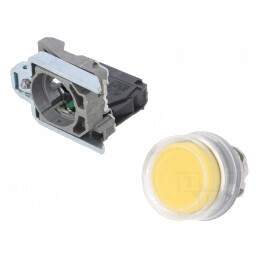 Comutator apăsare 22mm galben NO IP66 | Electronic-mag.ro | Componente Electronice